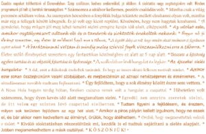Visszajelzések a sítáborról. 